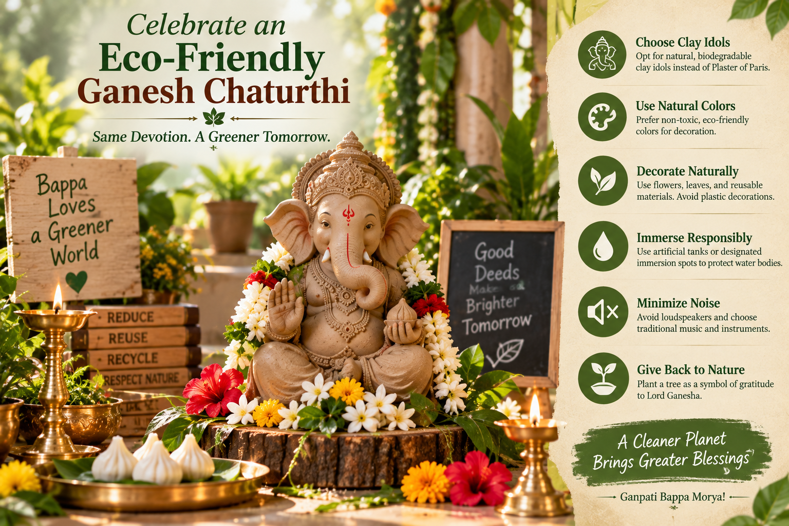 Eco-friendly Ganesh Chaturthi celebration