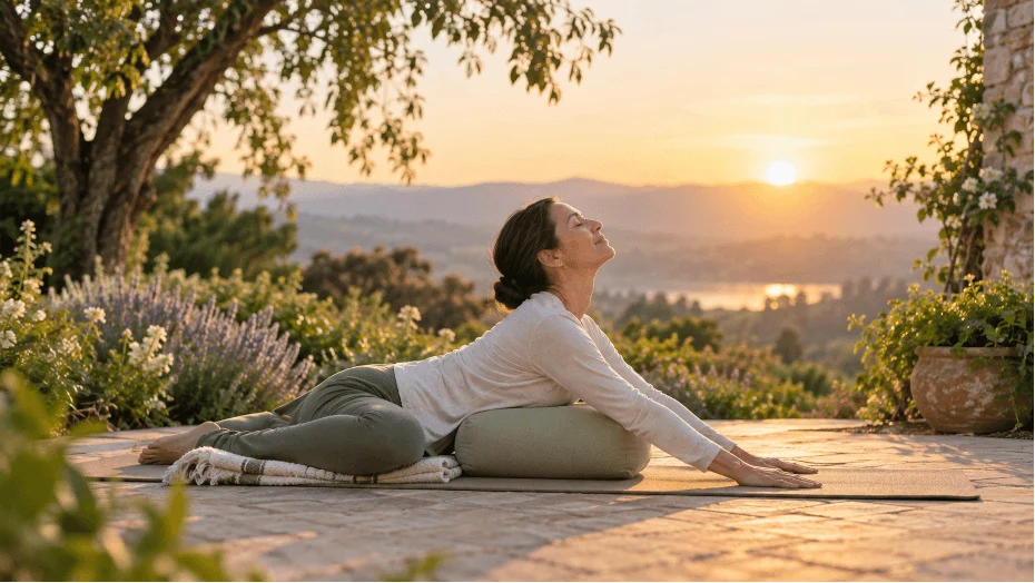 Yoga helping reduce stress and promote relaxation during cancer care