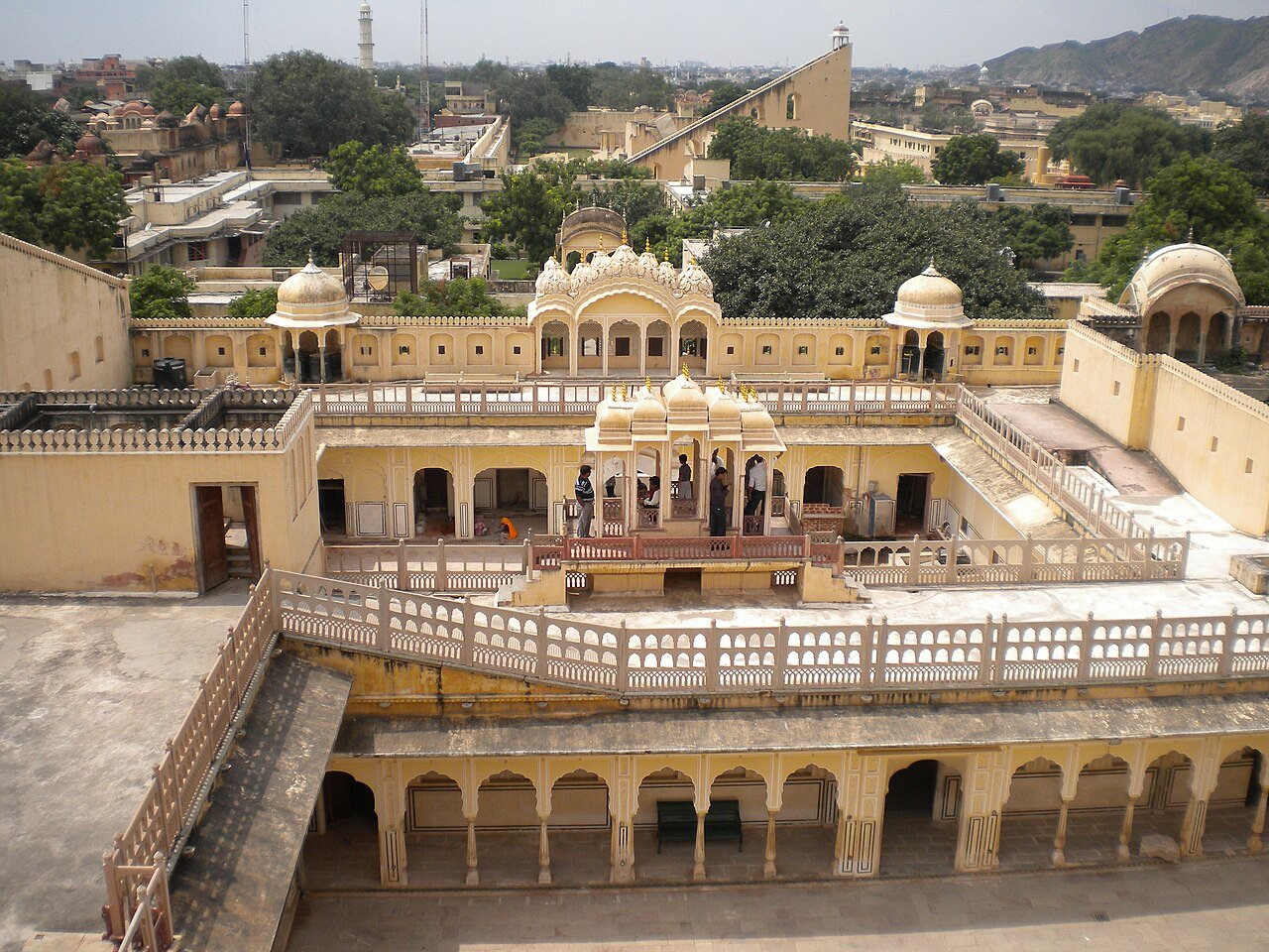 Courtyards behind the Hawa Mahal façade