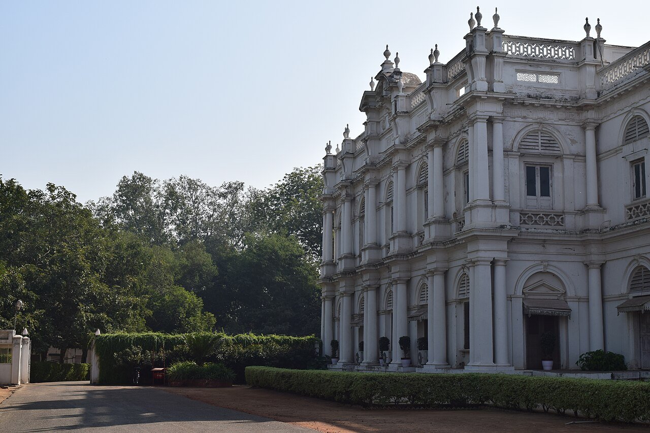Corner of Jai Vilas Palace in Gwalior
