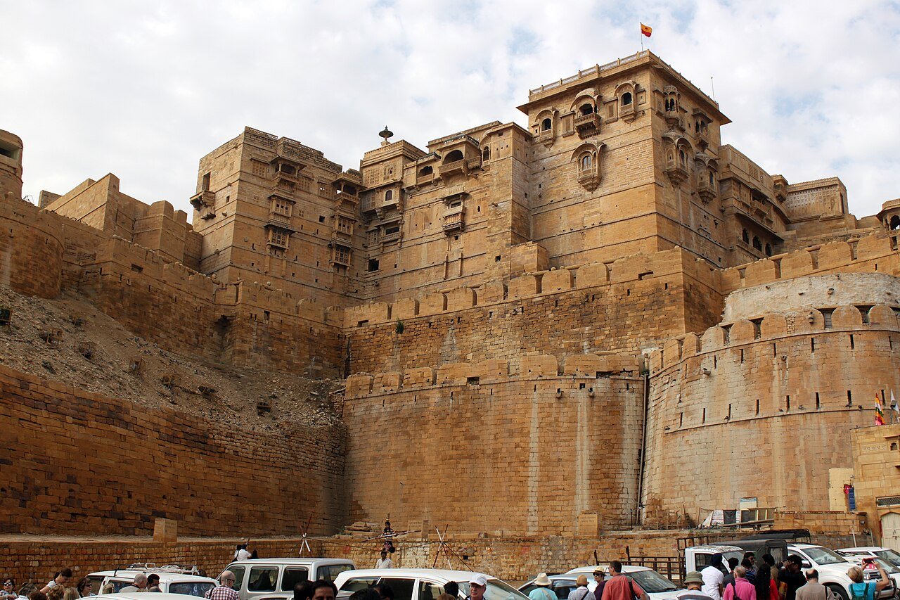 Golden sandstone walls of Jaisalmer Fort