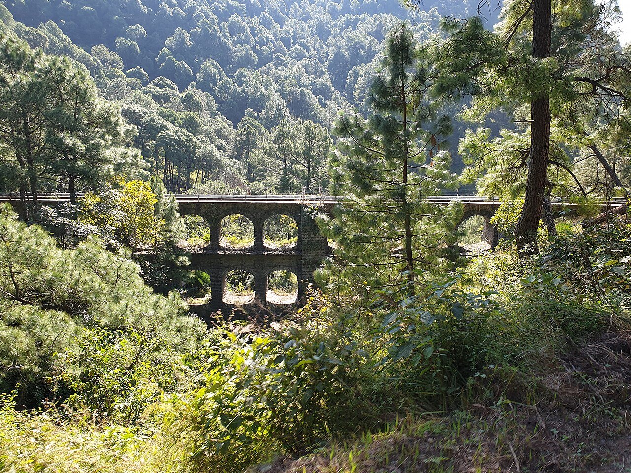 A bridge on the Kalka–Shimla Railway