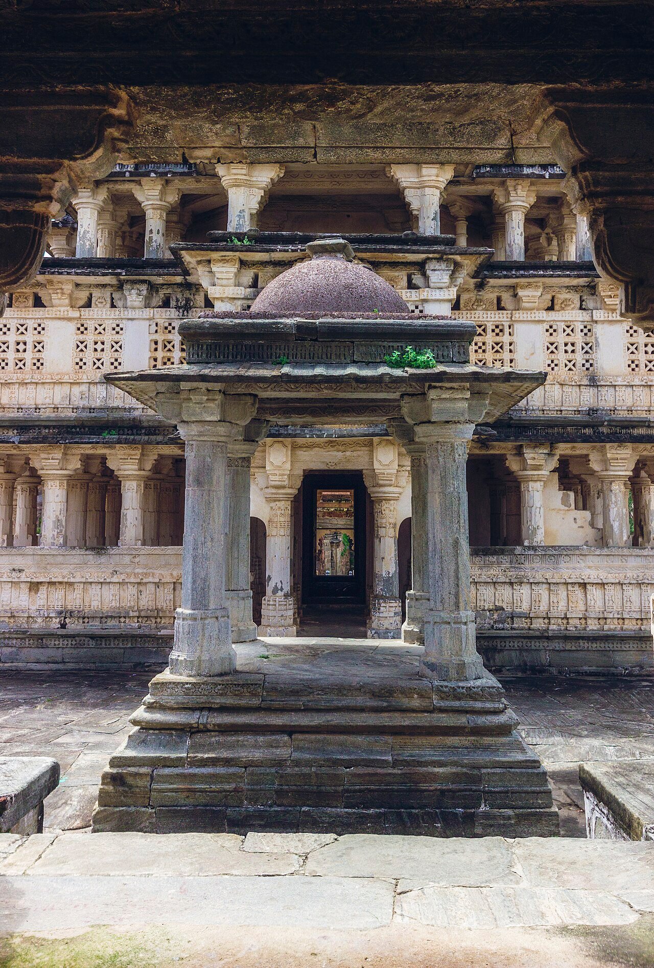 Carved pillared pavilion inside Kumbhalgarh Fort