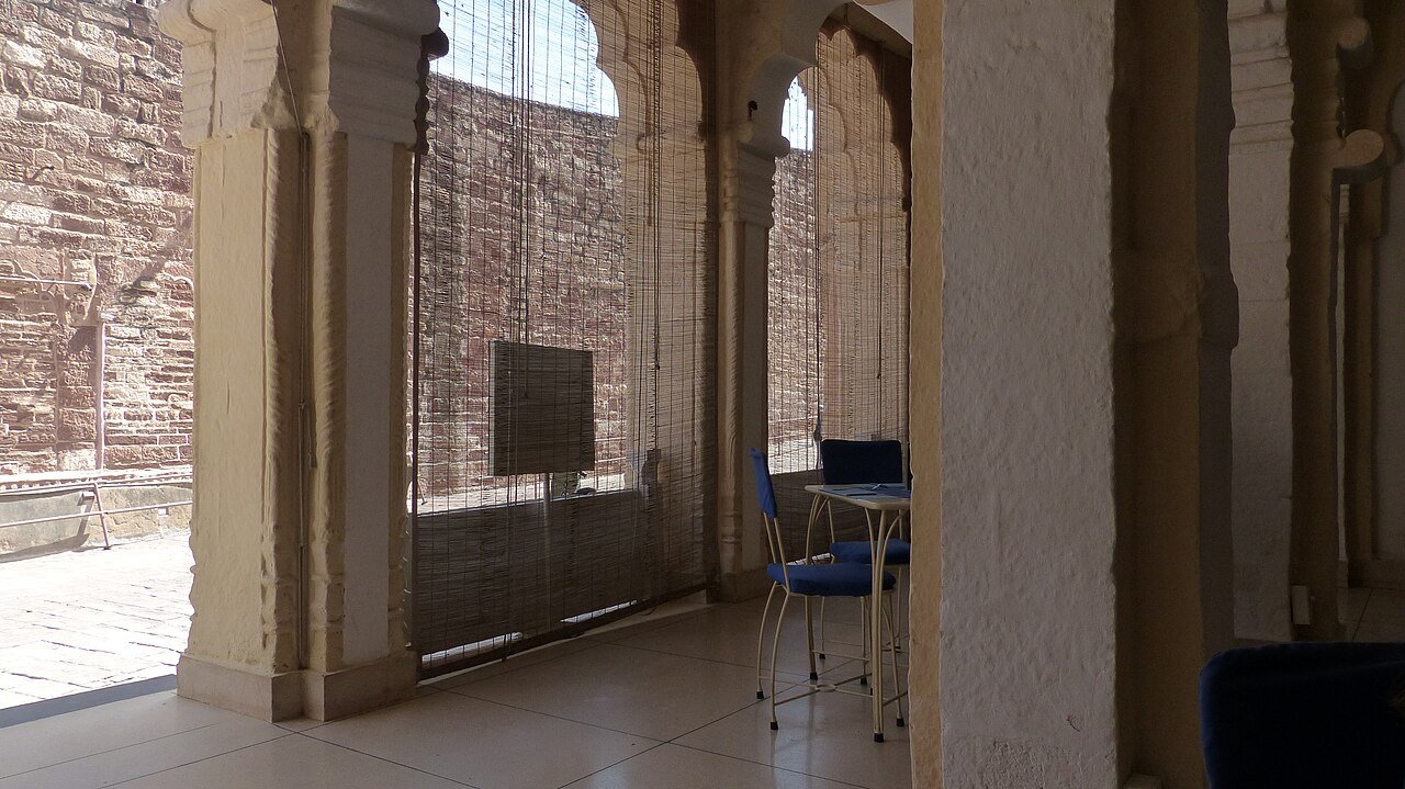 Arched interior space inside Mehrangarh Fort