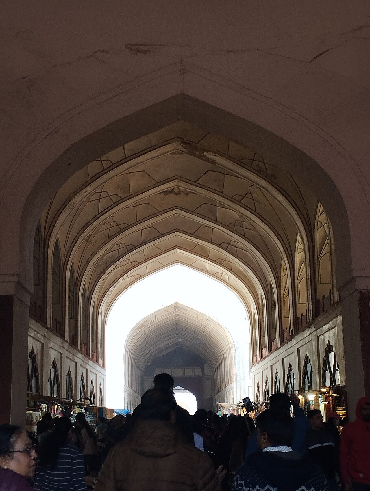 Chatta Chowk covered bazaar in the Red Fort